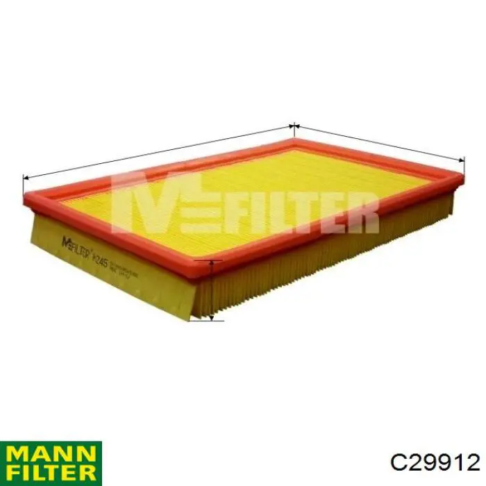 Елемент повітряного фільтра Mann-Filter C29912 ціна, від 4.47 USD