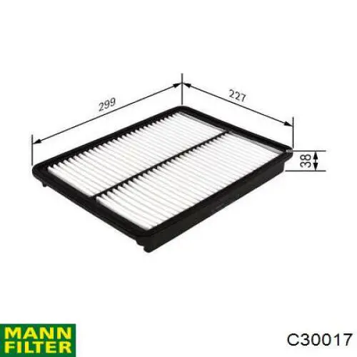 Купити C30017 Mann-Filter Автомобільний фільтр повітря