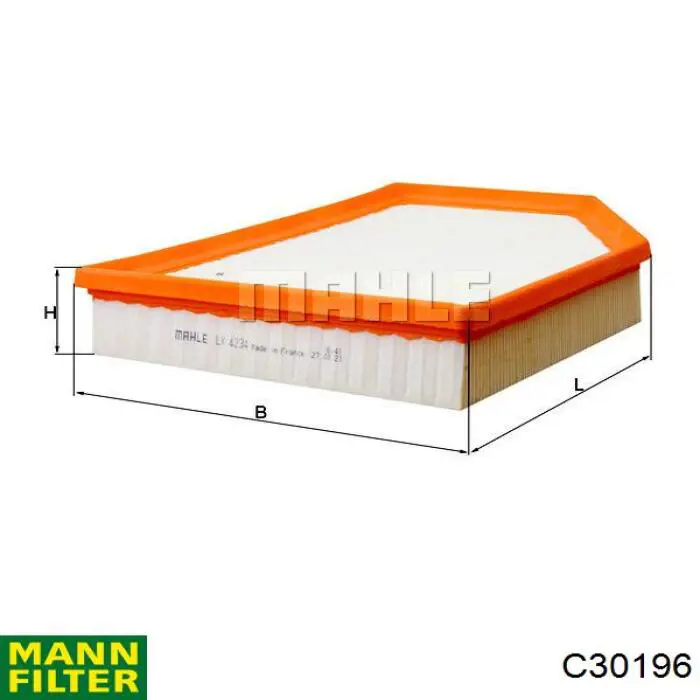 Елемент повітряного фільтра Mann-Filter C30196 ціна, від 15.33 USD