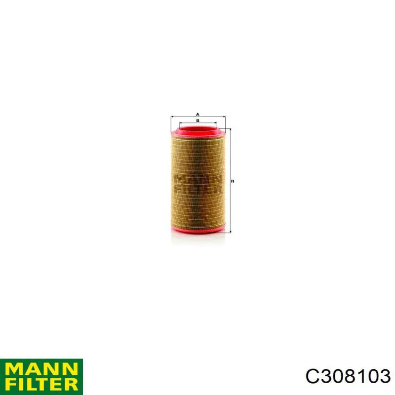 Фільтр повітряний C308103 Mann-Filter