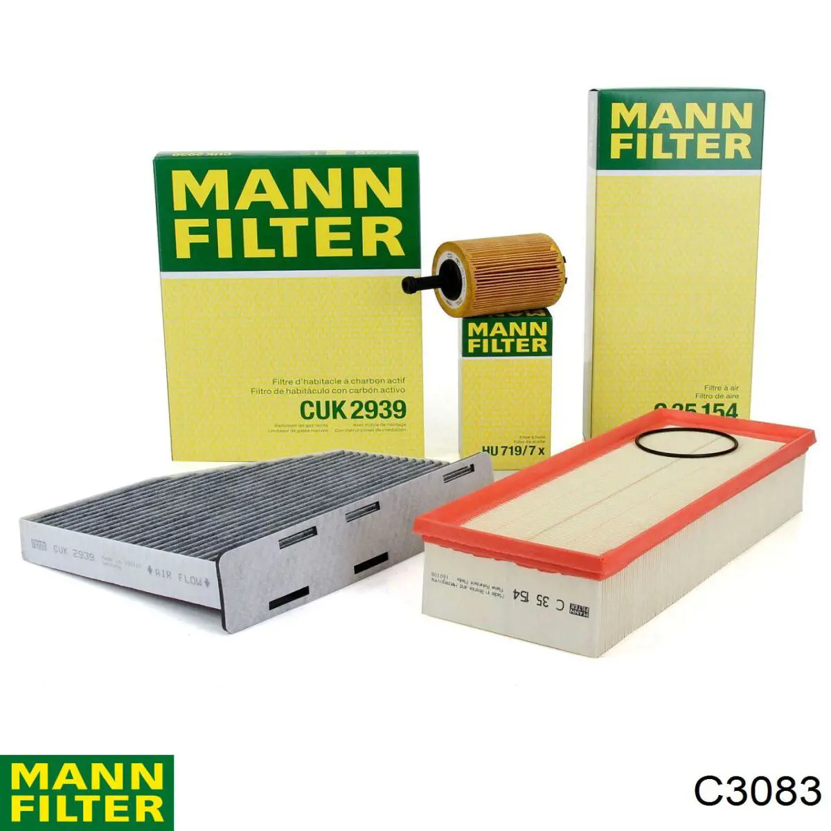 Елемент повітряного фільтра Mann-Filter C3083 ціна, від 11.70 USD