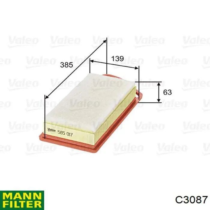Фільтр повітряний Mann-Filter C3087