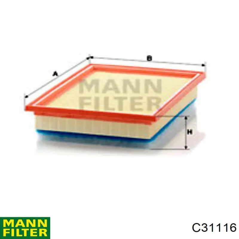 C31116 Mann-Filter фільтр повітряний