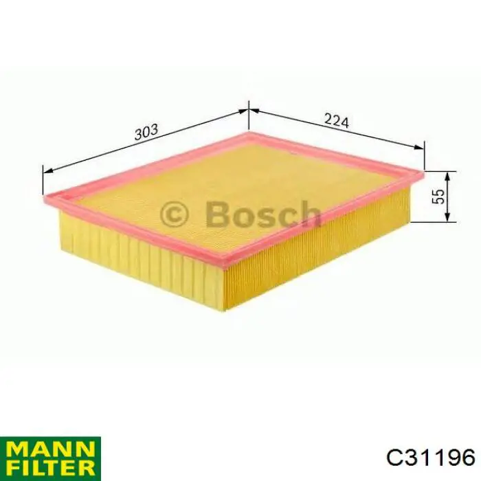 Фільтр повітряний Mann-Filter C31196