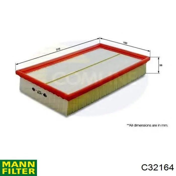 Повітряний фільтр C32164 Mann-Filter