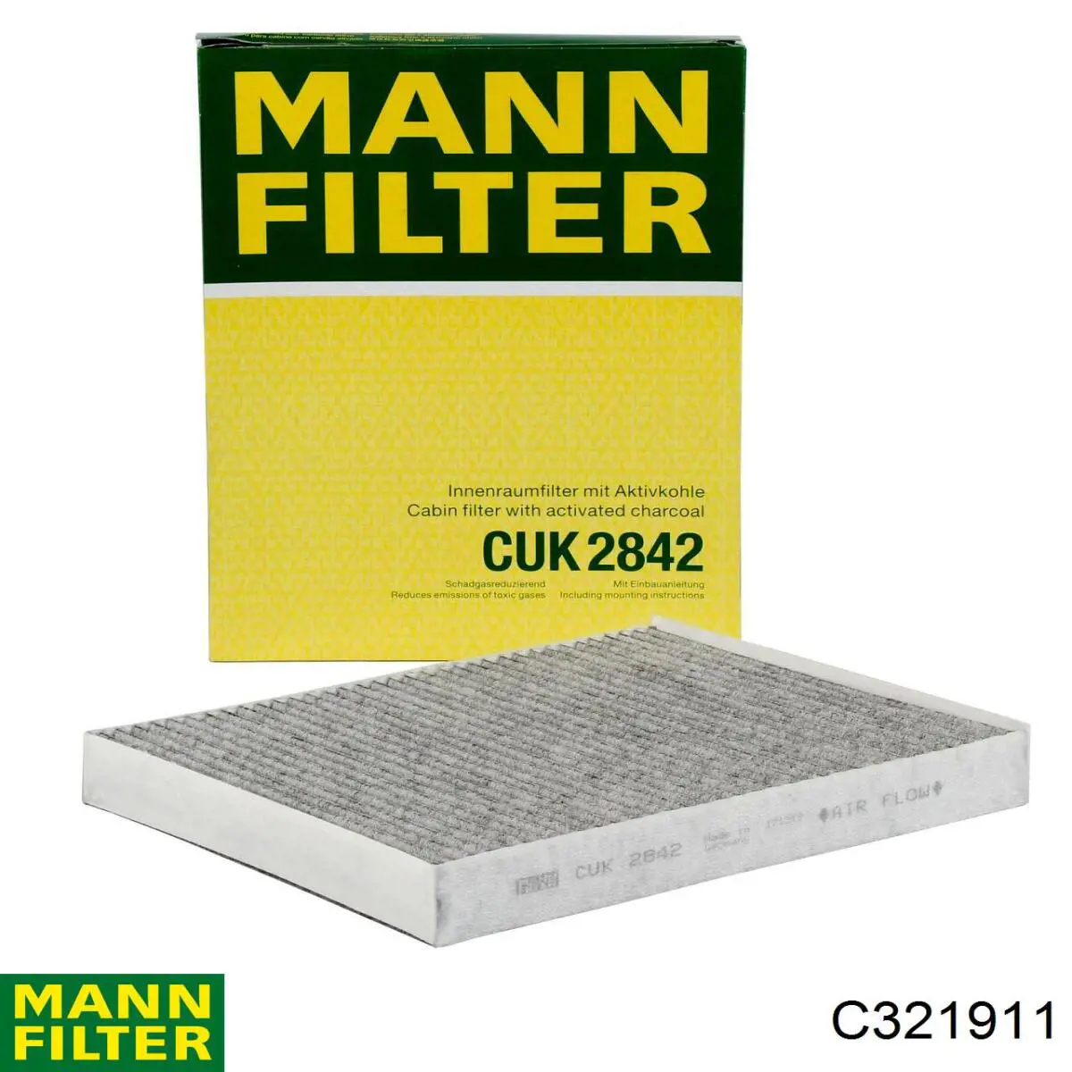 Елемент повітряного фільтра Mann-Filter C321911 ціна, від 16.68 USD