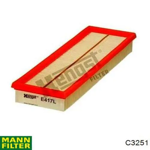Елемент повітряного фільтра Mann-Filter C3251 ціна, від 4.89 USD