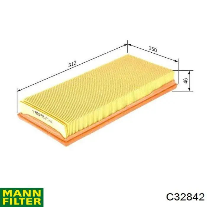 Фільтр повітряний Mann-Filter C32842