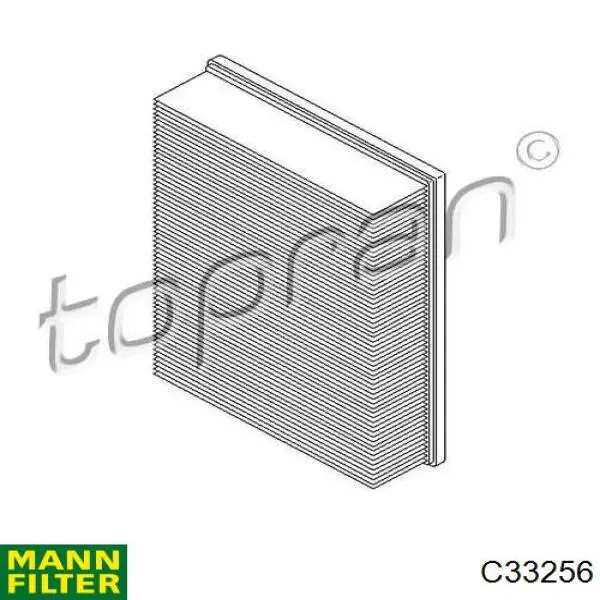 Купити C33256 Mann-Filter Автомобільний фільтр повітря