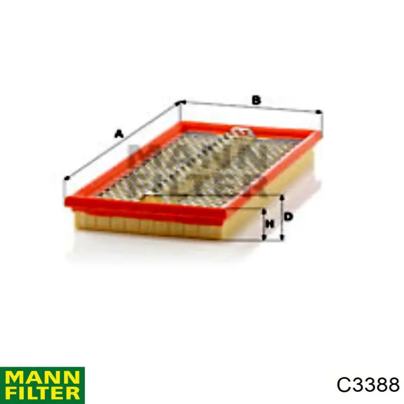 Повітряний фільтр C3388 Mann-Filter