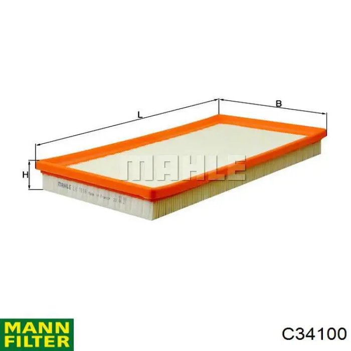 Елемент повітряного фільтра Mann-Filter C34100 ціна, від 5.37 USD