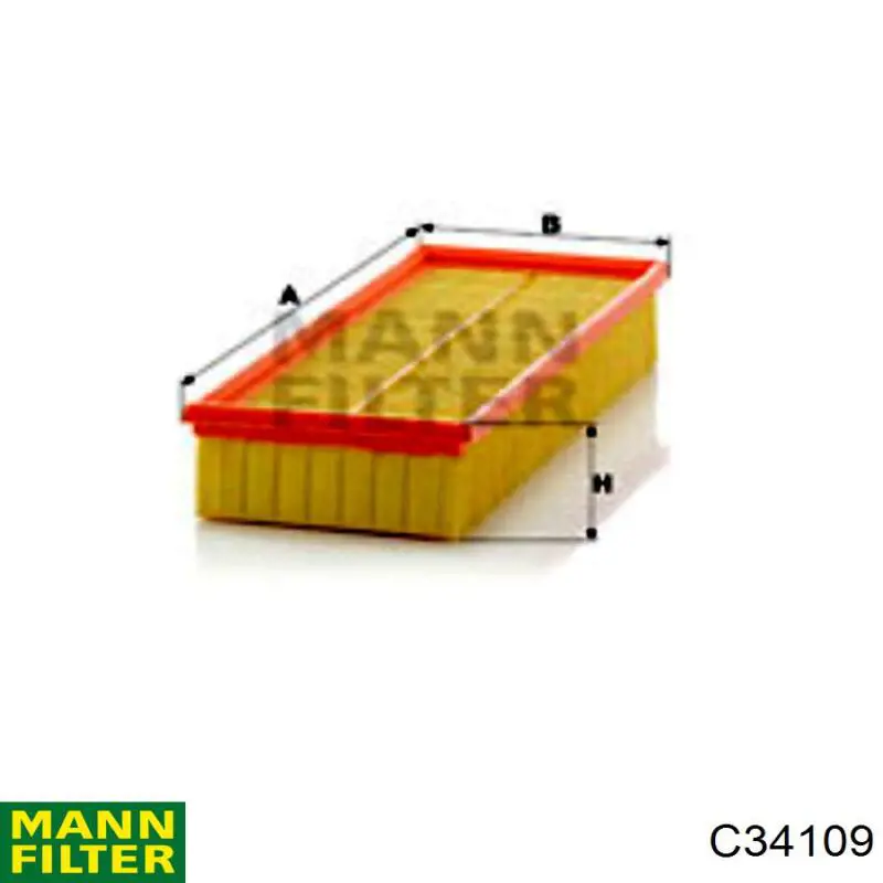 Купити C34109 Mann-Filter Автомобільний фільтр повітря
