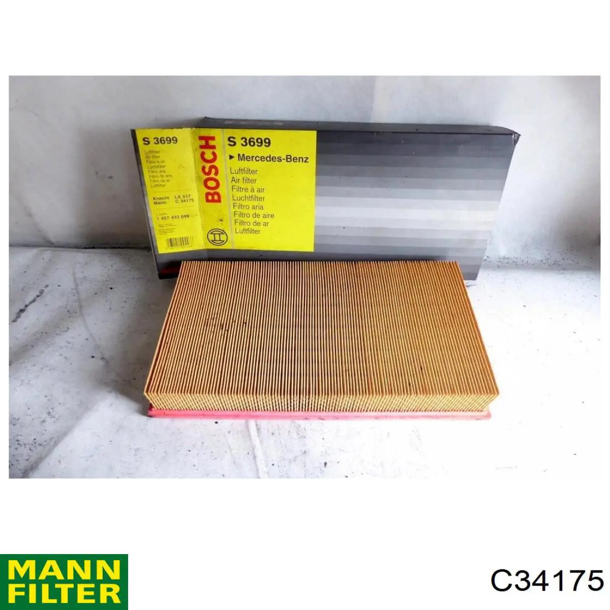 Елемент повітряного фільтра Mann-Filter C34175 ціна, від 9.75 USD