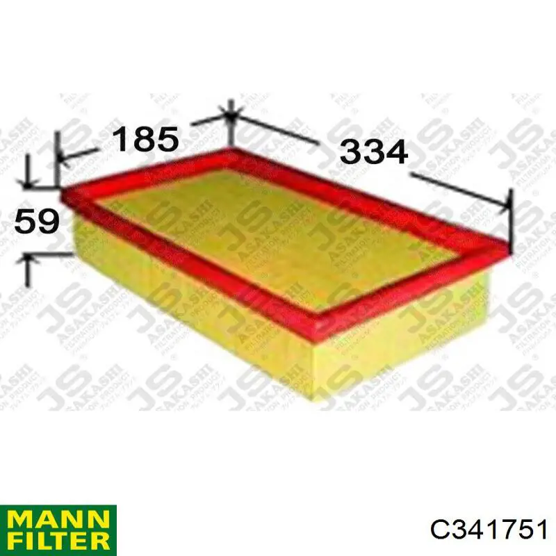 Купити C341751 Mann-Filter Автомобільний фільтр повітря