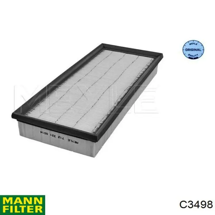 Елемент повітряного фільтра Mann-Filter C3498 ціна, від 7.26 USD