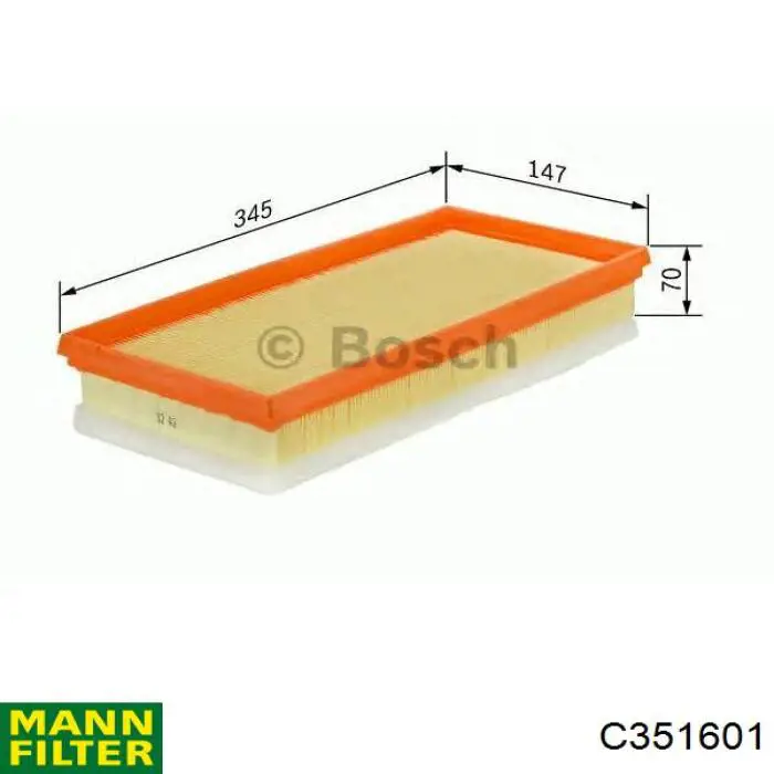 Повітряний фільтр C351601 Mann-Filter