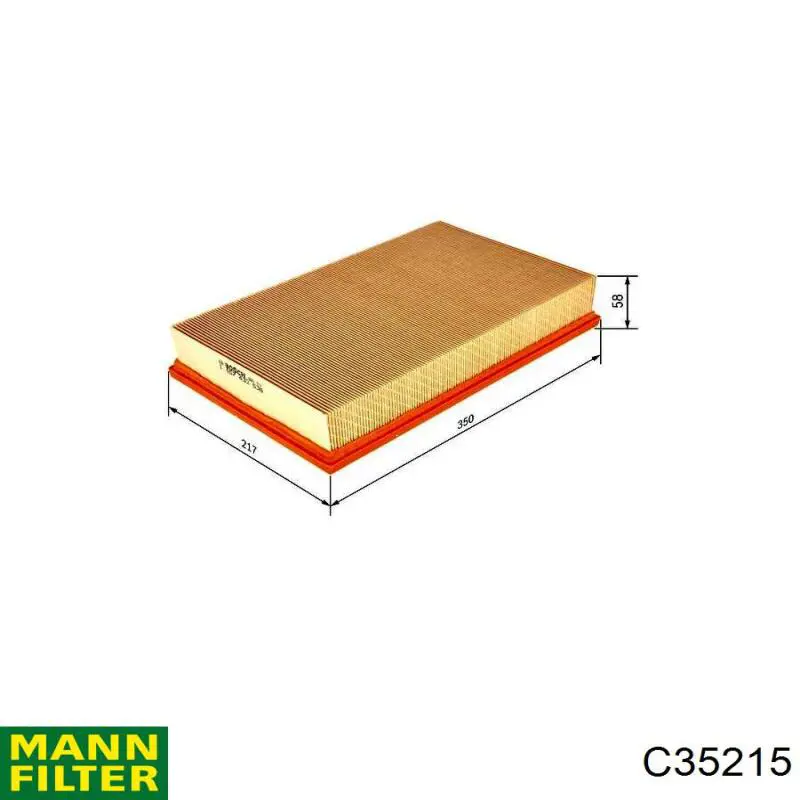 C35215 Mann-Filter фільтр повітряний