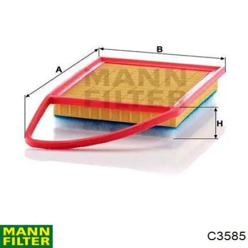 C3585 Mann-Filter фільтр повітряний
