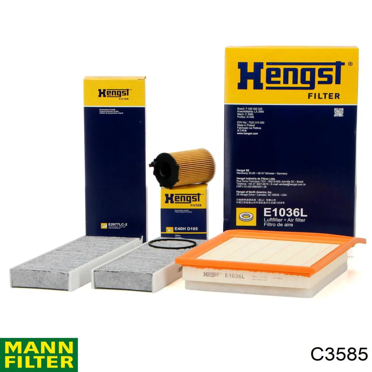 Повітряний фільтр C3585 Mann-Filter