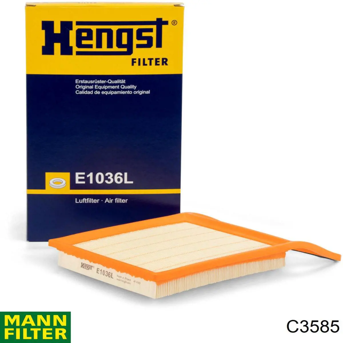 C3585 Mann-Filter Повітряний фільтр двигуна