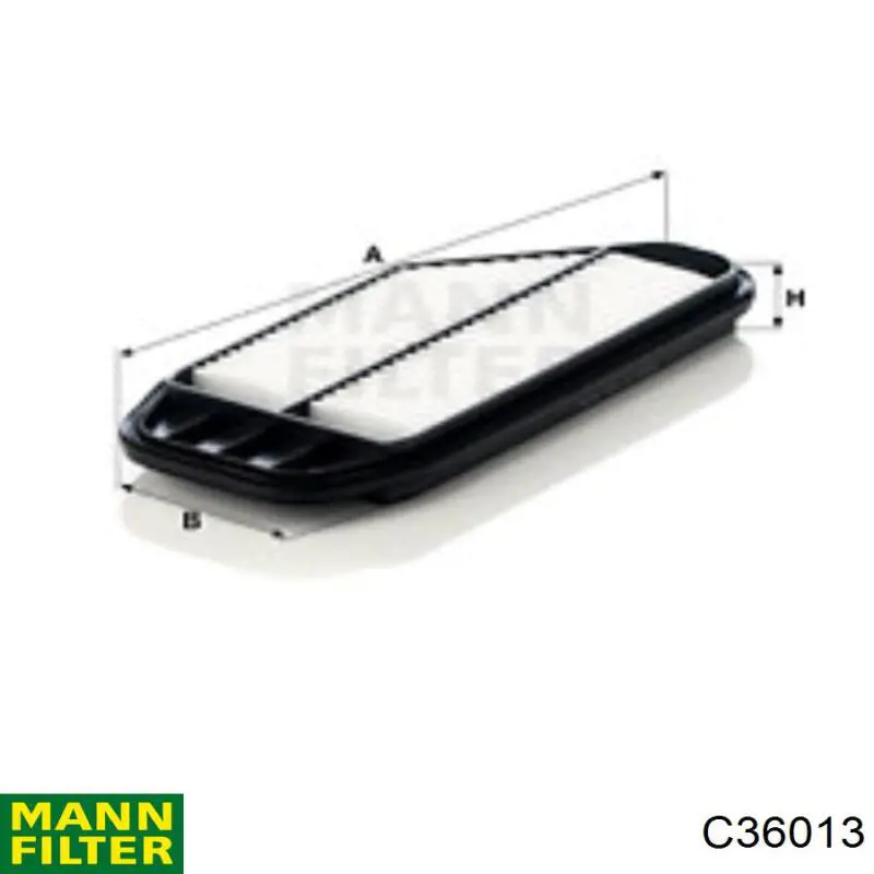 Елемент повітряного фільтра Mann-Filter C36013 ціна, від 5.89 USD