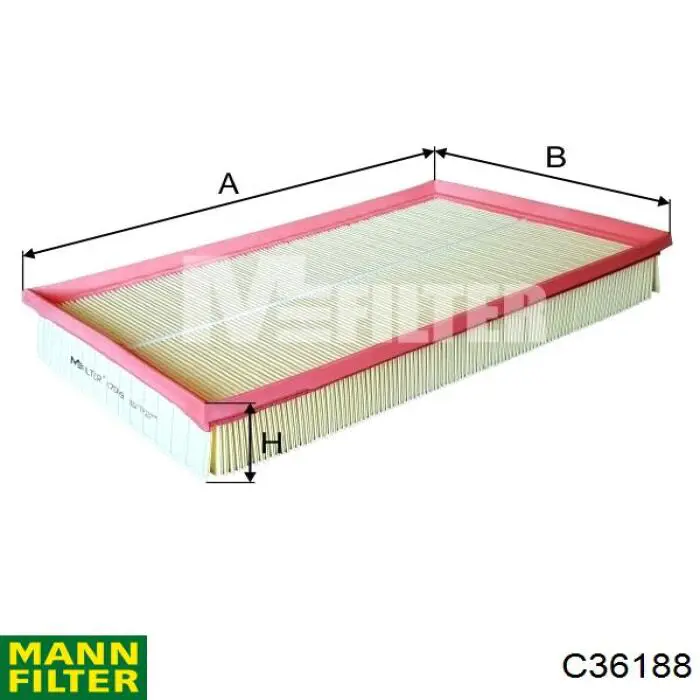 Фільтр повітряний Mann-Filter C36188