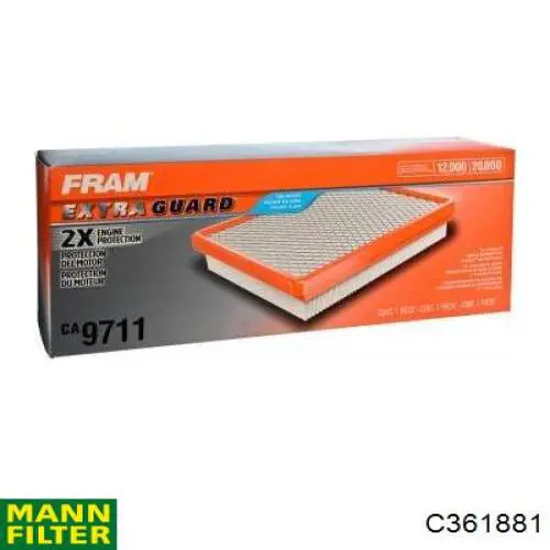 Купити C361881 Mann-Filter Автомобільний фільтр повітря