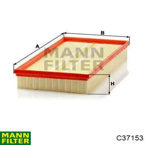C37153 Mann-Filter фільтр повітряний
