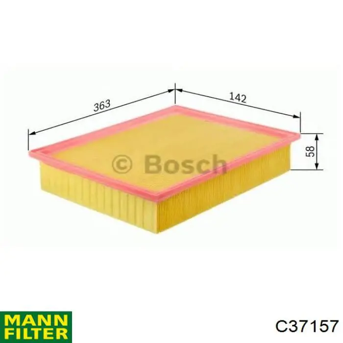 Елемент повітряного фільтра Mann-Filter C37157 ціна, від 6.83 USD