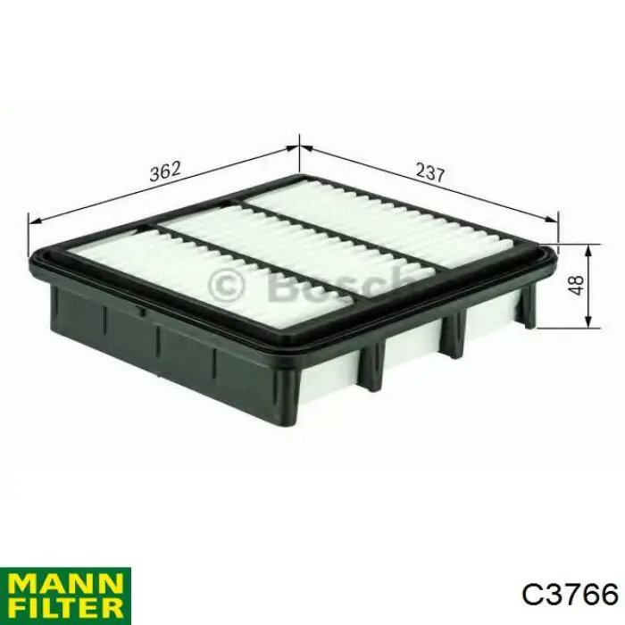 Купити C3766 Mann-Filter Автомобільний фільтр повітря