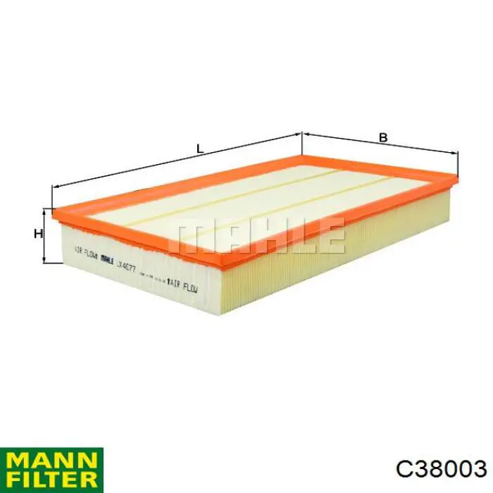 C38003 Mann-Filter фільтр повітряний