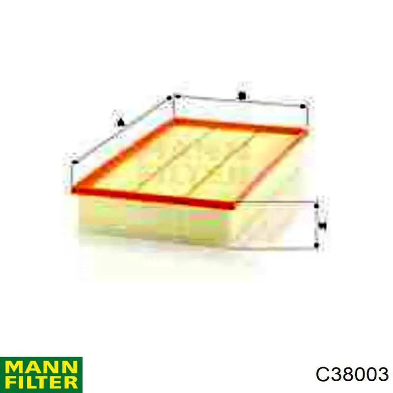 Купити C38003 Mann-Filter Автомобільний фільтр повітря
