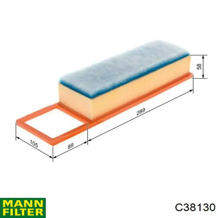 Фільтр повітряний Mann-Filter C38130