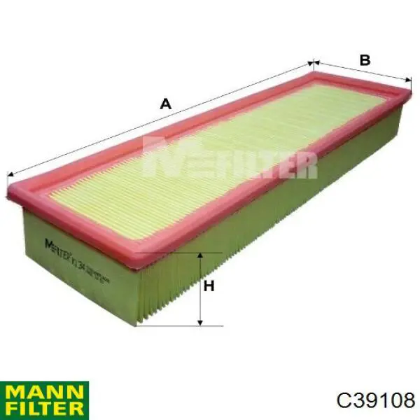 Купити C39108 Mann-Filter Автомобільний фільтр повітря