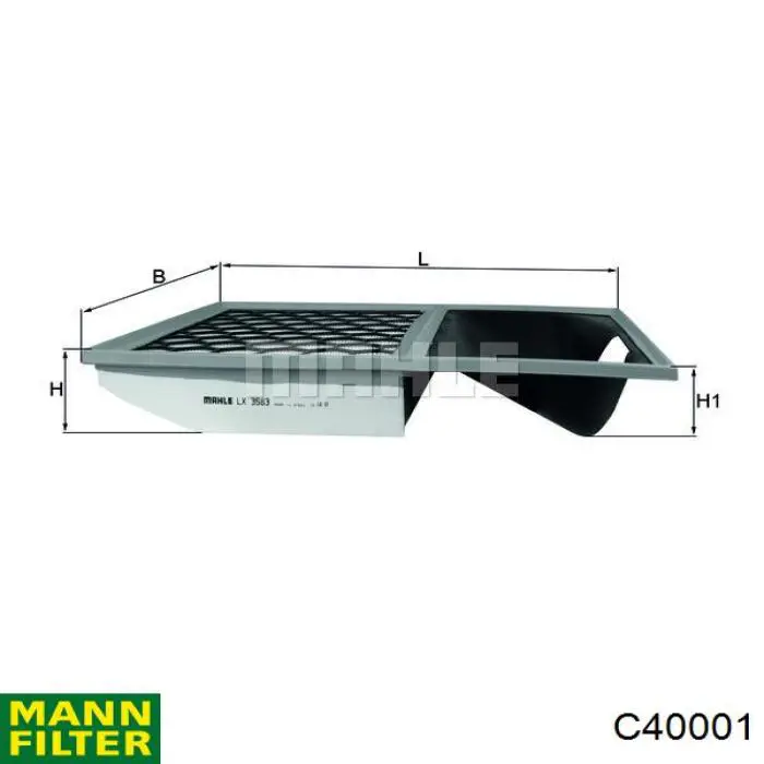 C40001 Mann-Filter фільтр повітряний