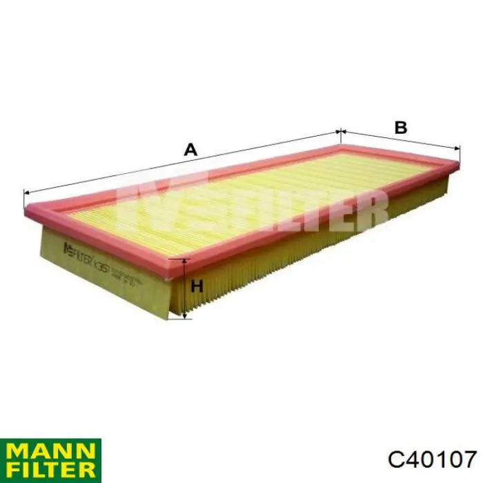 Елемент повітряного фільтра Mann-Filter C40107 ціна, від 5.89 USD