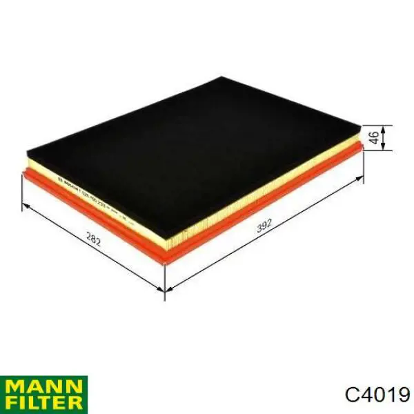 Повітряний фільтр C4019 Mann-Filter