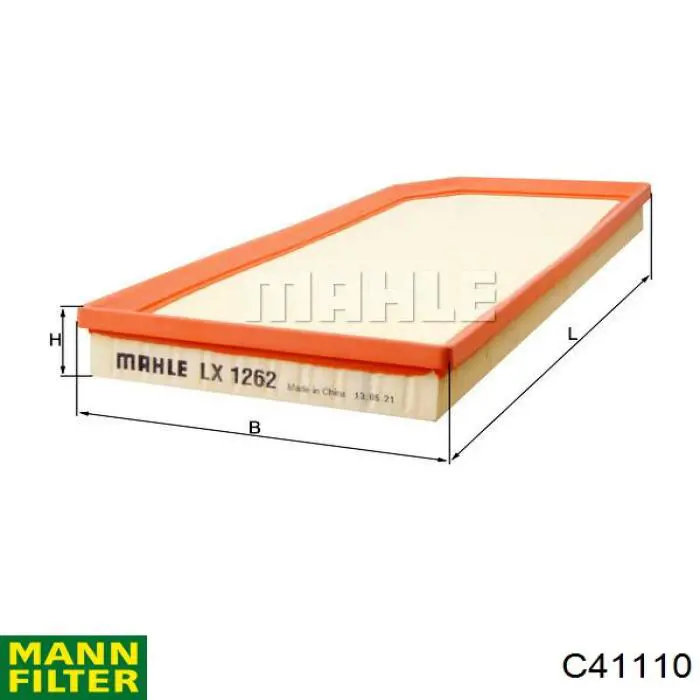 Елемент повітряного фільтра Mann-Filter C41110 ціна, від 15.57 USD