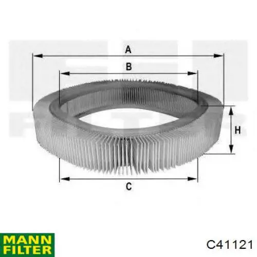 Купити C41121 Mann-Filter Автомобільний фільтр повітря