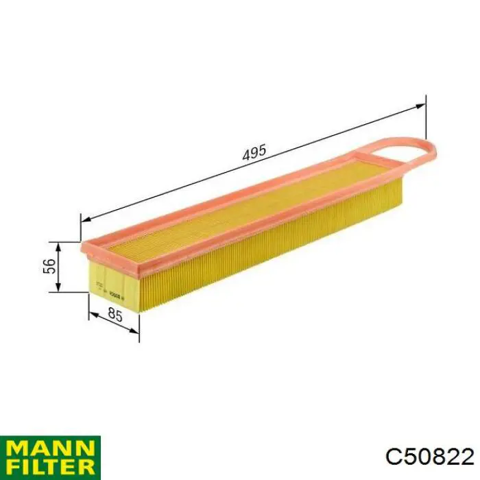 Елемент повітряного фільтра Mann-Filter C50822 ціна, від 12.04 USD