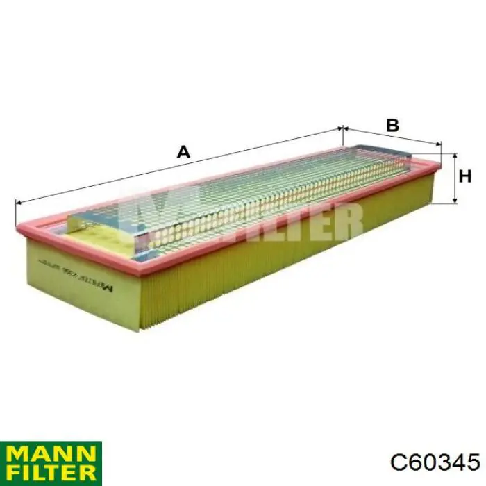 Елемент повітряного фільтра Mann-Filter C60345 ціна, від 27.55 USD