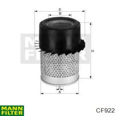 Фільтр повітряний CF922 Mann-Filter