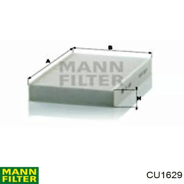 CU1629 Mann-Filter фільтр салону