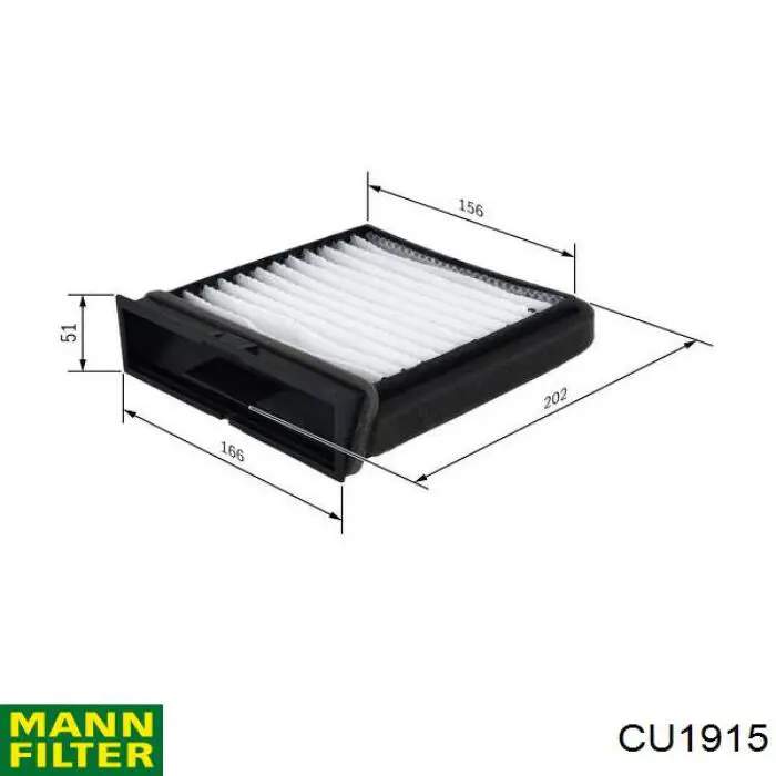 Фільтр салону CU1915 Mann-Filter