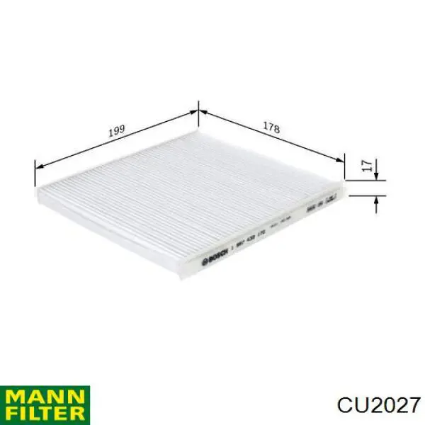 CU2027 Mann-Filter фільтр салону