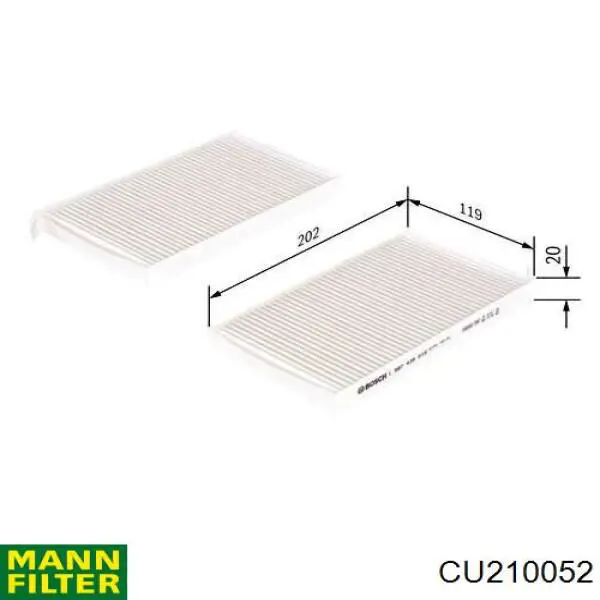 Фільтр салону CU210052 Mann-Filter