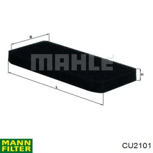 Купити CU2101 Mann-Filter Фільтр салону вугільний