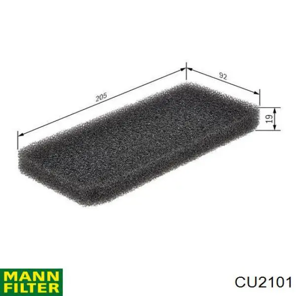 Фільтр салону CU2101 Mann-Filter