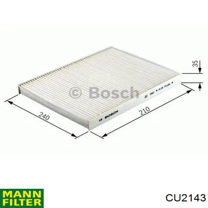 Фільтр повітряний обігрівача Mann-Filter CU2143 ціна, від 7.22 USD