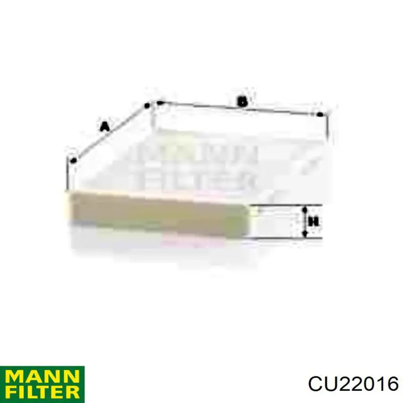 Фільтр повітряний обігрівача Mann-Filter CU22016 ціна, від 6.56 USD